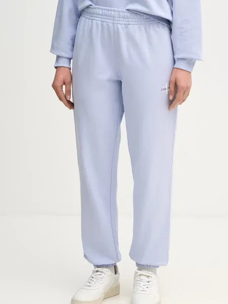 Calvin Klein Jeans donji dio trenirke za žene s pamukom plava