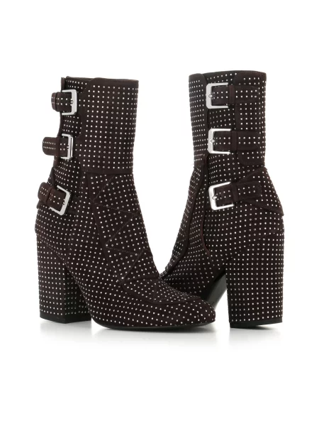 Buty do kostki Laurence Dacade skórzane brązowe