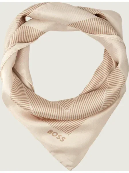 Fular Boss Black de mătase negru