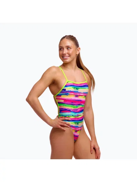 Цял бански костюм Funkita Single Strength One Piece paint patch