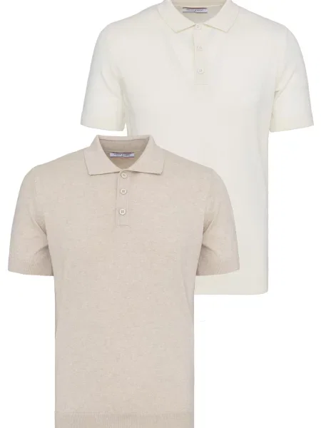Felix Hardy Tricou bej / murdar alb
