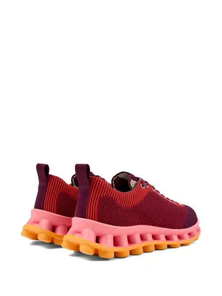 Sneakerși Camper cu șireturi din dantelă roșu