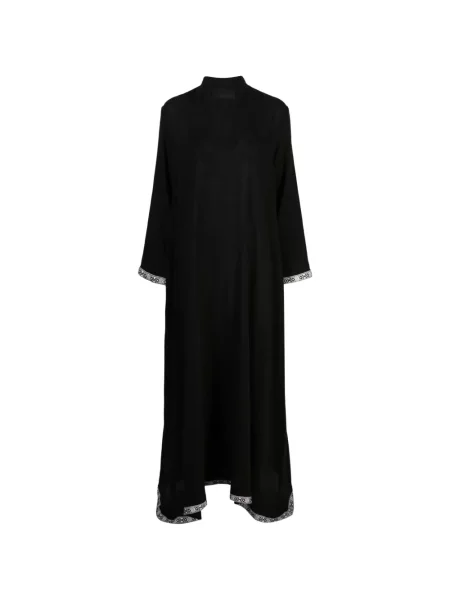 Rochie maxi Tessitura Body Couture cu broderie negru