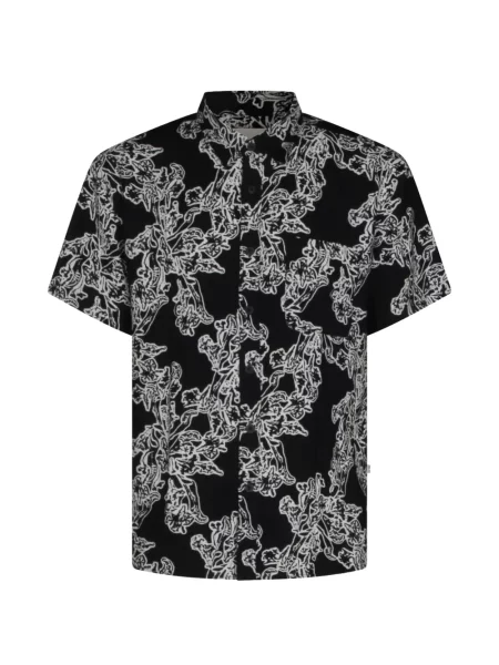 Scurt cămașă Nn07 cu model floral cu imagine negru