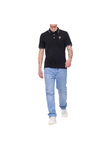 Koszulka polo Blauer czarna