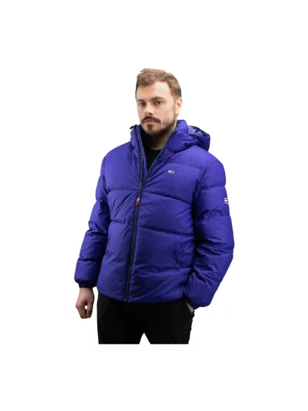 Kurtka puchowa Tommy Hilfiger fioletowa