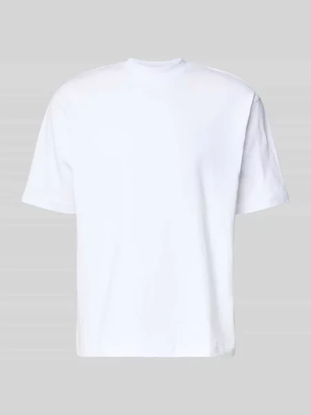 T-shirt o kroju regular fit z czystej bawełny Mcneal biała