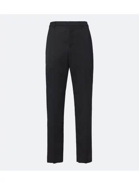 Pantaloni Saint Laurent de lână albastru