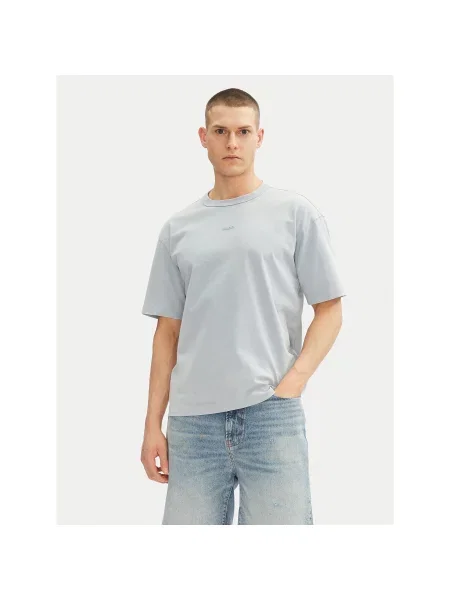 HUGO Marškinėliai Docku Šviesiai Relaxed Fit mėlyna