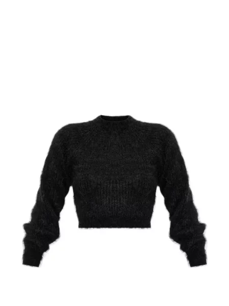 Decupat pulover Max Mara de mohair gri