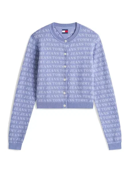 Decupat pulover Tommy Jeans albastru