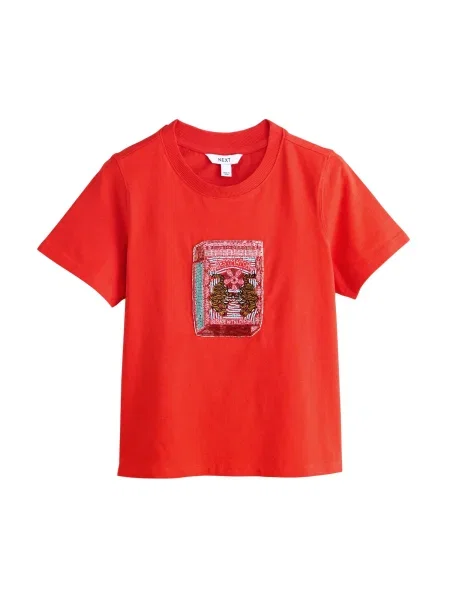 Next Tricou neon roșu