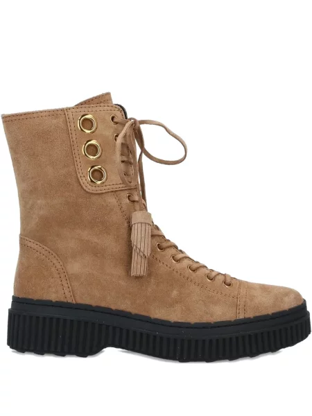 Cropp cizme scurte Tod's din piele maro