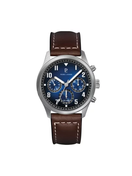 Pierre Lannier Analogové hodinky Chronograph Aviateur' modrá