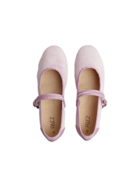 Pantofi cu toc Paez de catifea roz