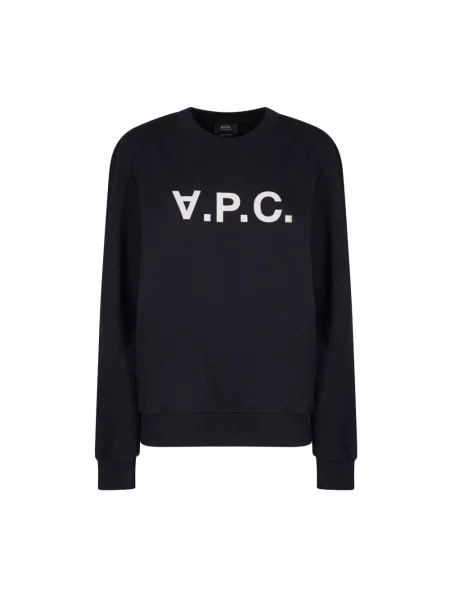 Bluza A.p.c. z dżerseju niebieska