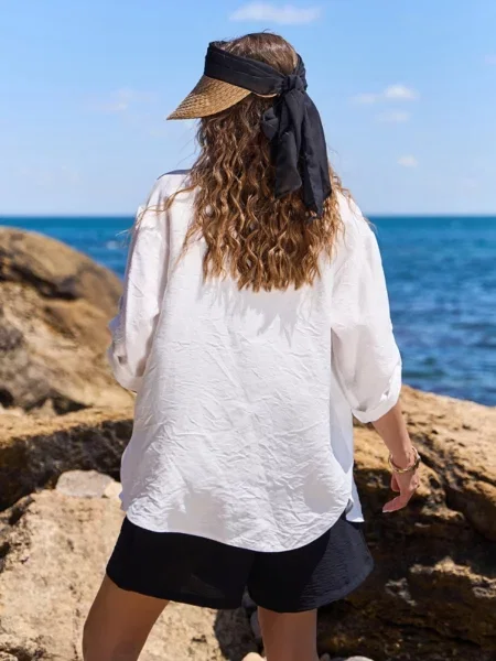 Лляна Сорочка ISSA Plus молочний