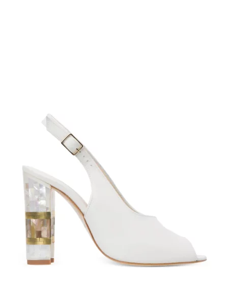 Sandale Freya Rose cu perle alb