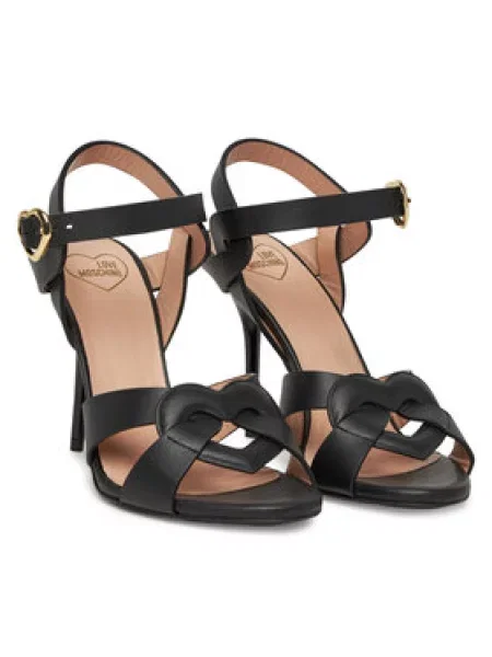 LOVE MOSCHINO Sandály černá