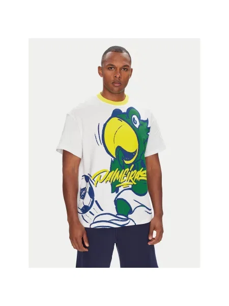 Puma Majica CWC Hoops x Palmeiras Regular Fit bela