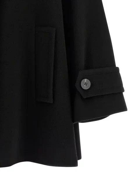 Płaszcz Alberto Biani wełniany dwurzędowy czarny