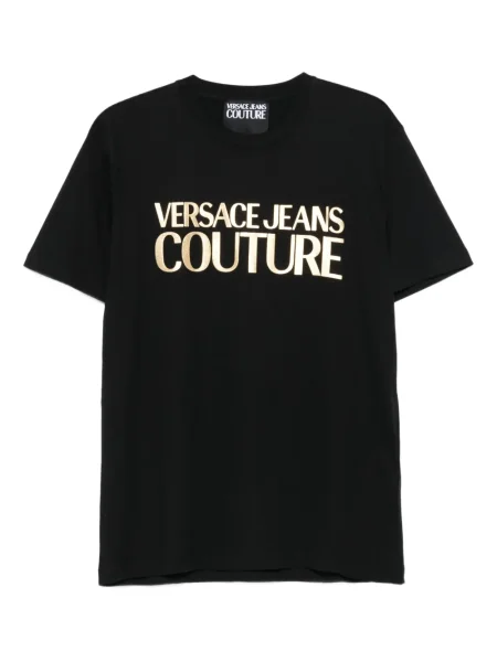 Tricou Versace Jeans Couture cu imagine negru