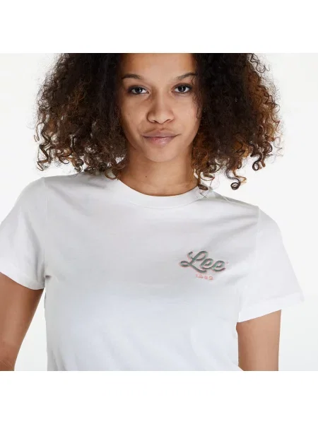 Koszulka Lee Small Logo krótki rękaw XS biały