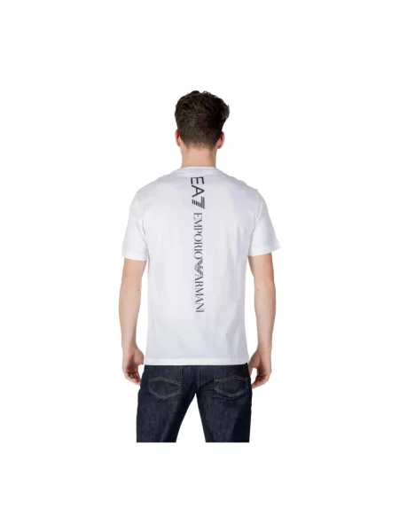 Krótka koszulka Emporio Armani Ea7 z krótkim rękawem biała