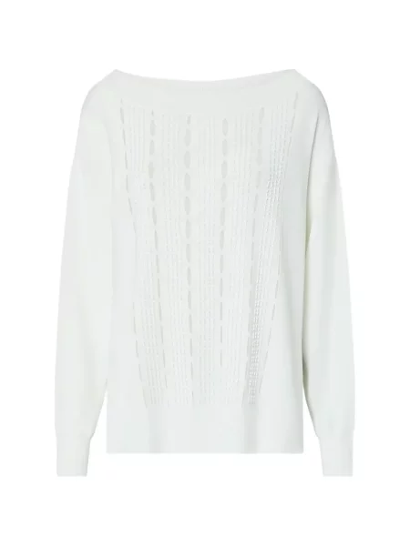 Pulover Liu Jo cu broderie alb