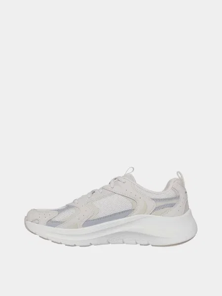 Кожаные повседневные кроссовки Skechers бежевые