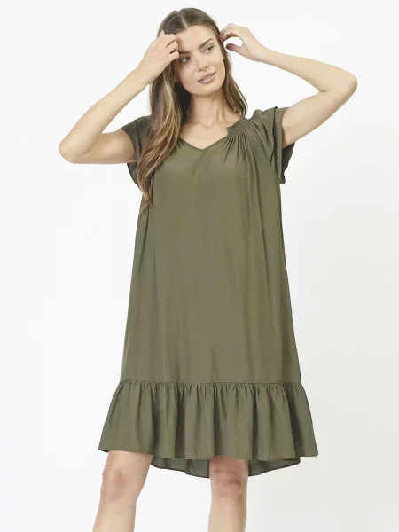 Co'couture Rochie Sunrise kaki