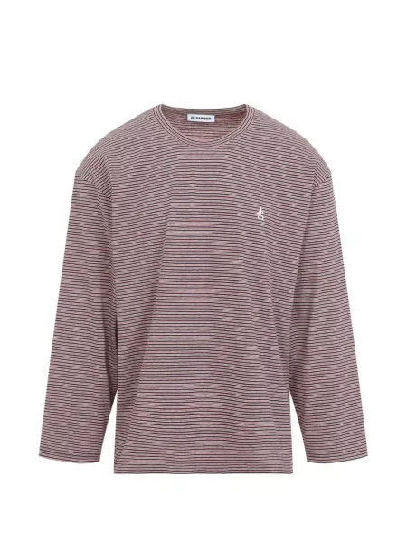 Lung tricou Jil Sander roșu