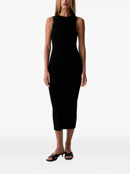 Rochie midi Twinset tricotate negru