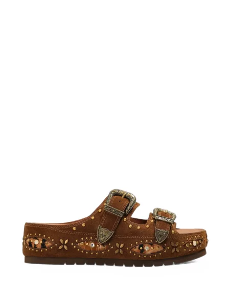 Sandale Kurt Geiger London cu platformă cu cataramă maro