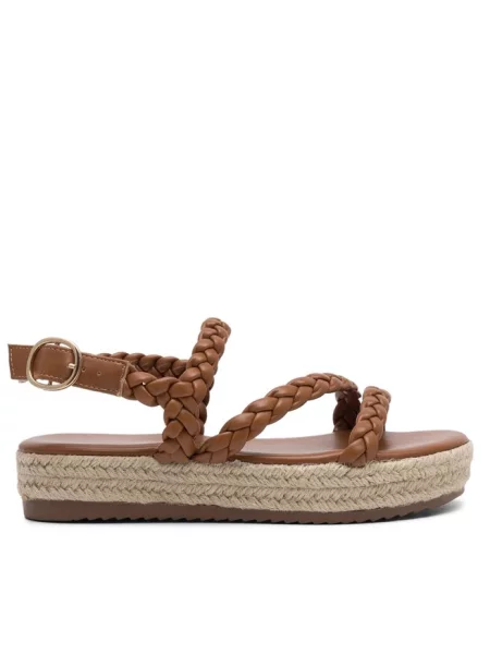 Espadryle DeeZee brązowe