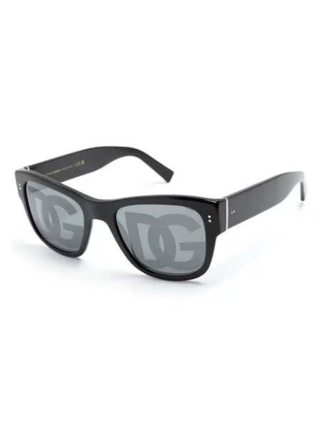 Raštuotos saulės akiniai Dolce & Gabbana Eyewear juoda
