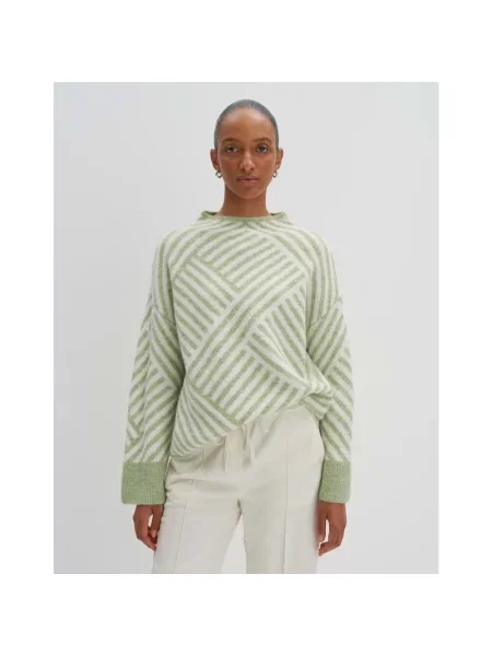 Lniany sweter Someday zielony