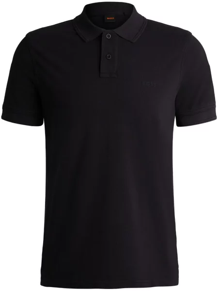 Tricou polo Boss cu imagine negru