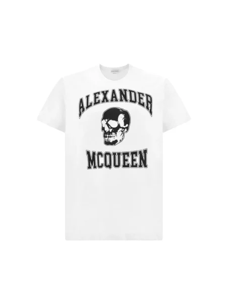 Koszulka Alexander Mcqueen z nadrukiem biała