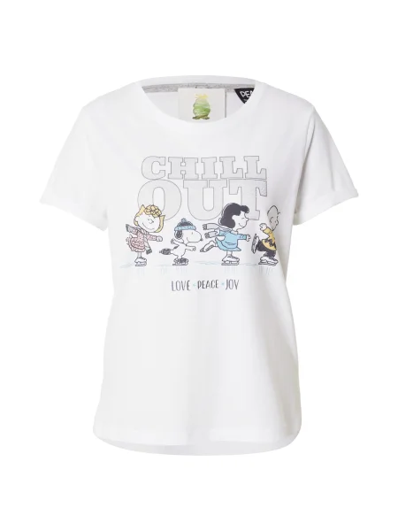 PRINCESS GOES HOLLYWOOD Tricou Peanuts Winter turcoaz / gri deschis / roz alb