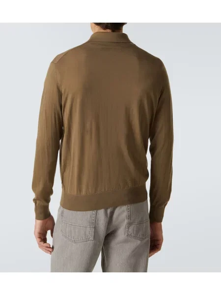 Polo Zegna de lână verde