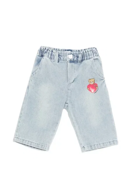 Spodnie dziecięce Moschino niebieskie