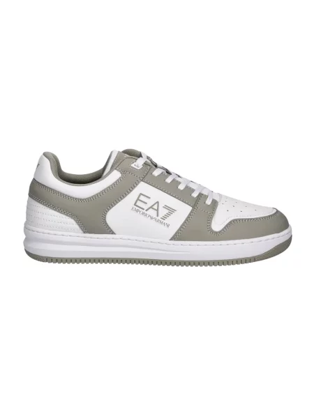 Sneakersy Emporio Armani Ea7 z nadrukiem białe