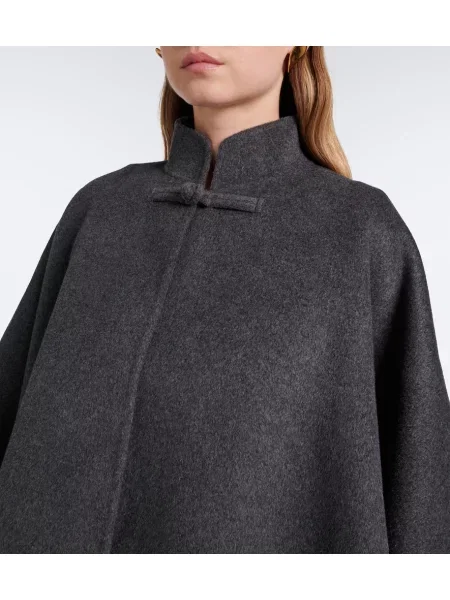 Poncho Róhe de lână gri