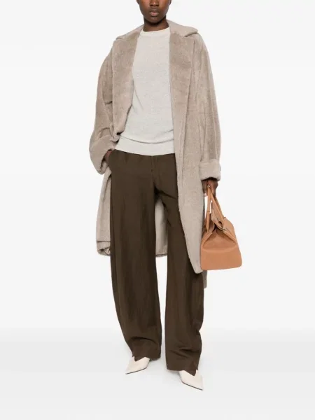 Къс пуловер Loro Piana с кръгло деколте