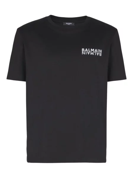 Tricou Balmain cu imagine negru