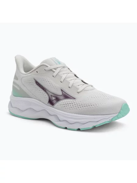 Běžecké boty Mizuno Wave Serene 2 snow white/dark purple/ice green bílé