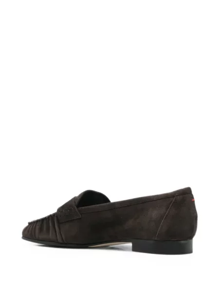 Pantofi loafer Aeyde din piele de căprioară maro