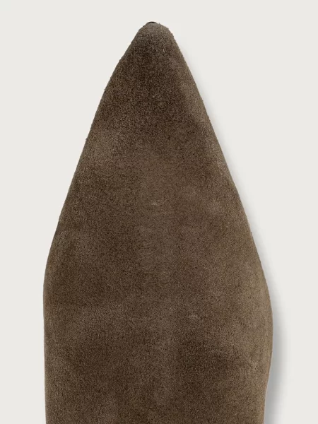 Замшевые сапоги Allsaints