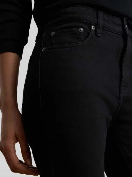 Jeansy o kroju straight fit z mieszanki bawełny Lauren Ralph Lauren czarne